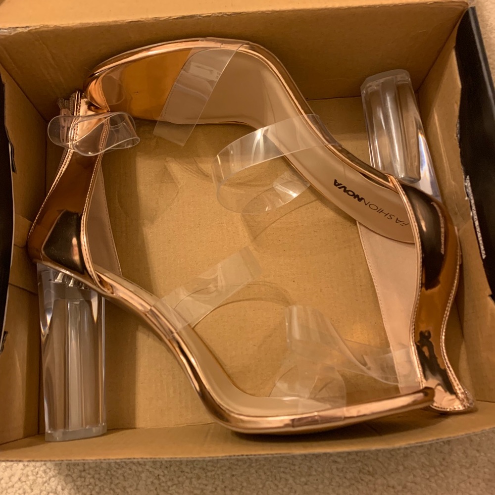 Clear Glass Heels